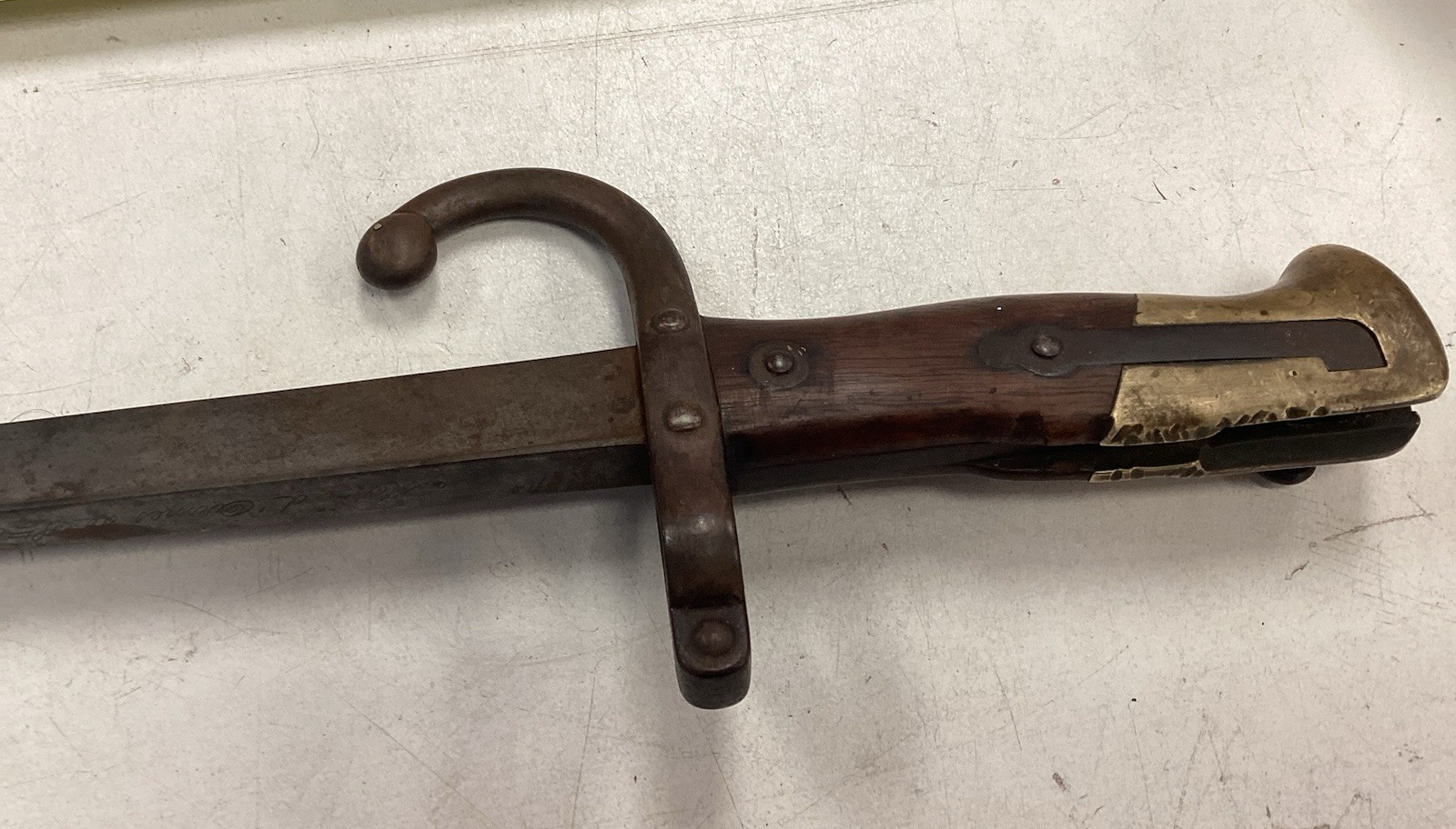 VINTAGE ARMES DE ST ETIENNE GRAS BAYONET 1875