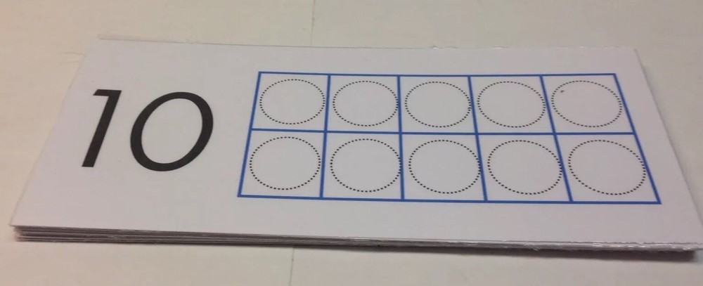 Ten Frames Counting  - 20 Cards- Laminated Cards Set