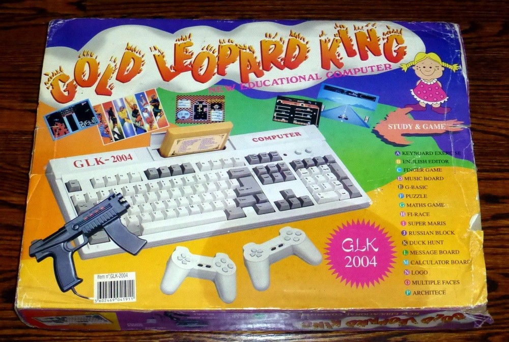 GLK 2004 Gold Leopard King Retro Educational Video Game Computer System - Issue!