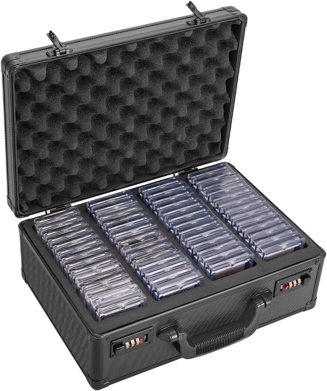 PSA Graded Card Storage Box Case For 140+ Sport Trading Slabs Protector 4 Row