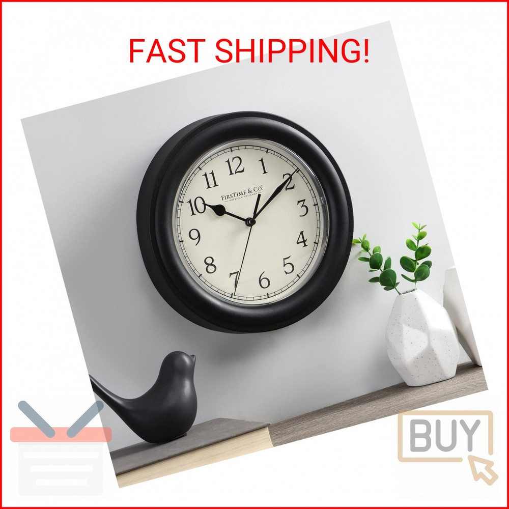 FirsTime & Co. Essential Wall Clock, Small, 8.5 in