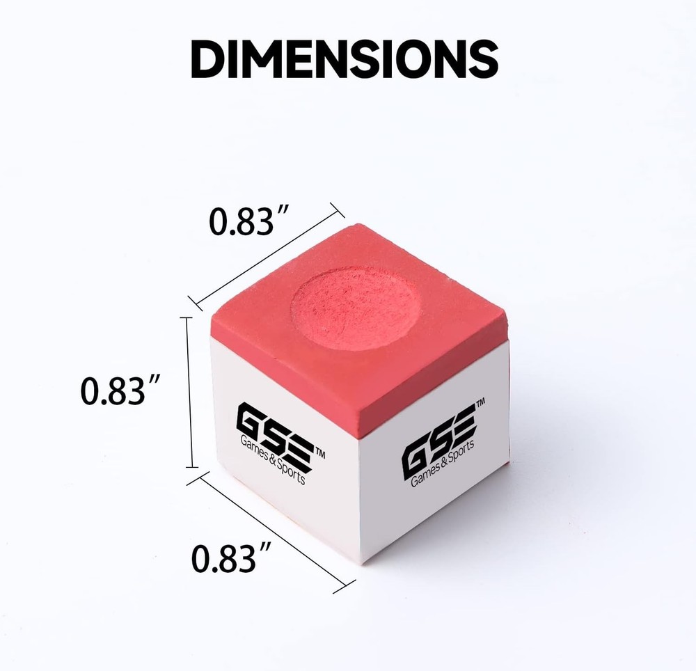 12 Durable Billiard Chalk Cubes – Match Colors to Your Table, Maximize Precision
