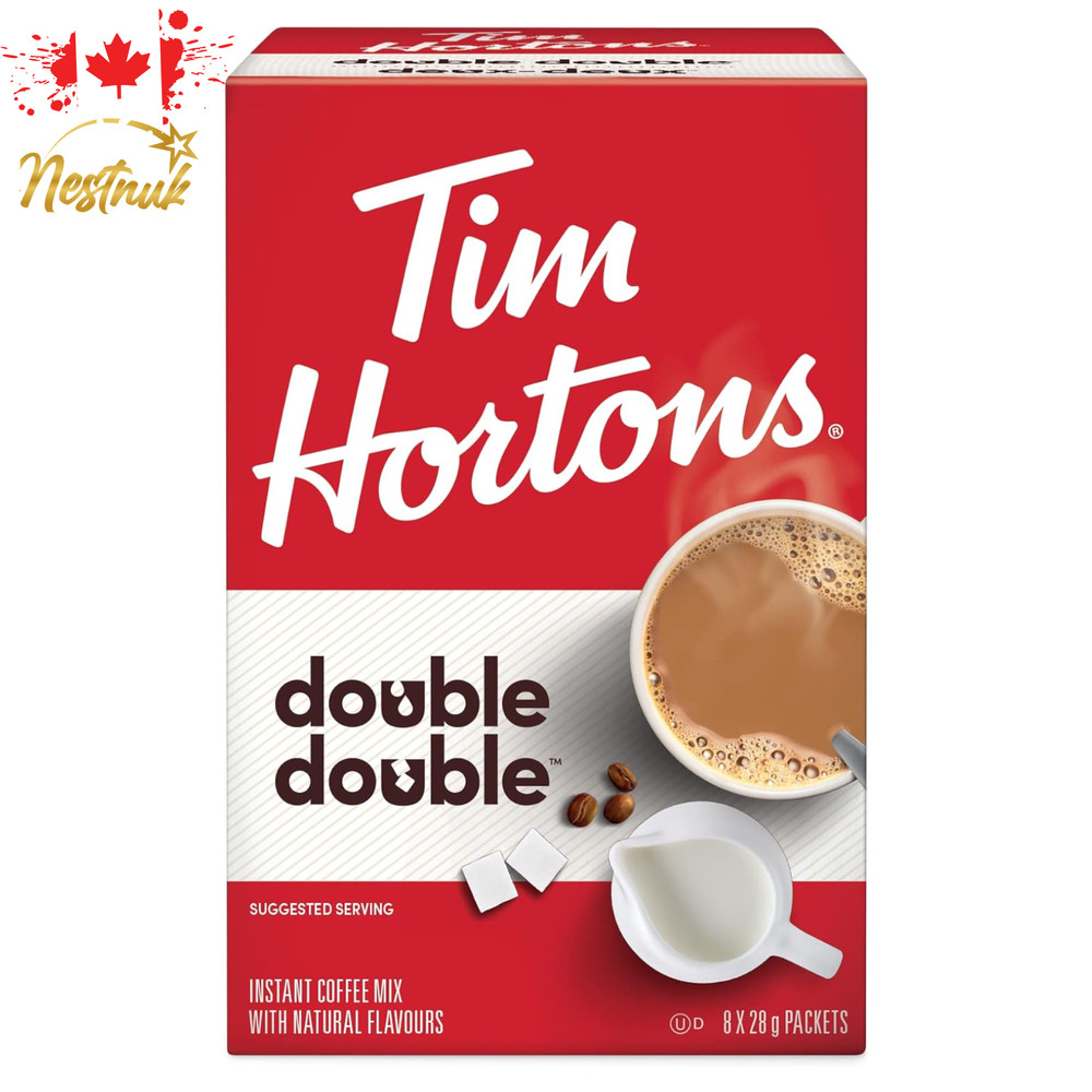 Tim Hortons Double Double Instant Coffee Packets | 8 Count