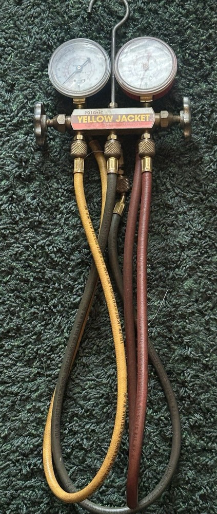 Ritchie Yellow Jacket Test And Charging Manifold UNTESTED