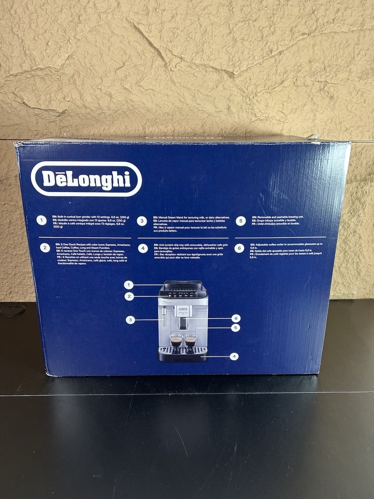 DELONGHI Magnifica Evo Automatic Espresso Machine Silver ECAM29034SB