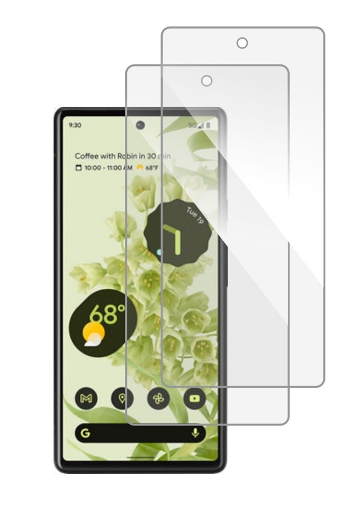 2Pack Full Cover Tempered Glass Screen Protector For Google Pixel 6 / 6 Pro
