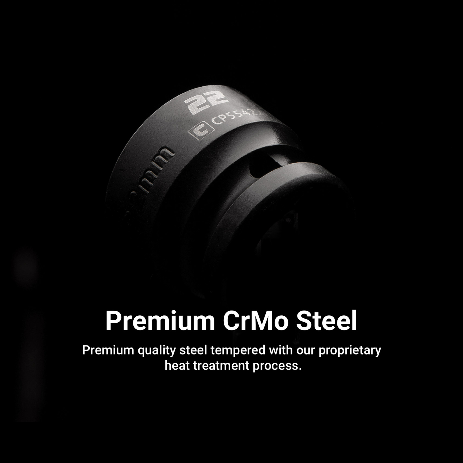 Capri Tools Stubby Impact Socket, 1/2 in. Drive, 6-Point, Metric 10 to 32 mm