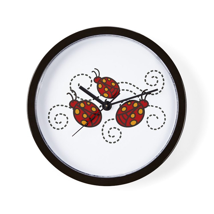 CafePress Ladybugs 10" Wall Clock (1293886829)