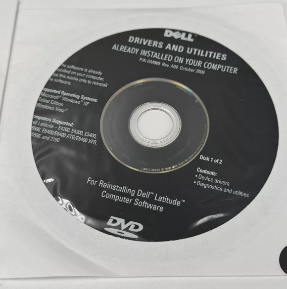 Dell Drivers and Utilities Reinstalling Computer Software 2009 Serial Numbers