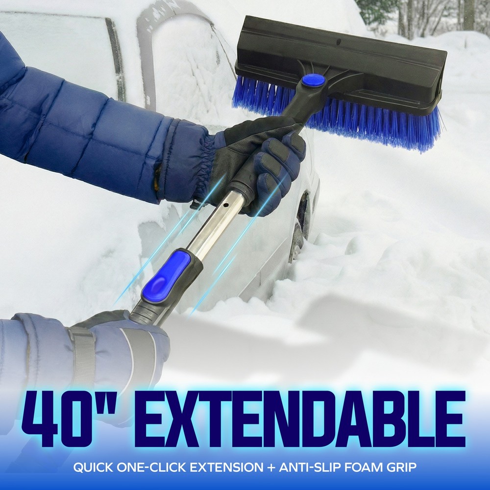 Snow Joe 45" Multi-Purpose Ice Scraper and Extendable Snow Brush (Open Box)