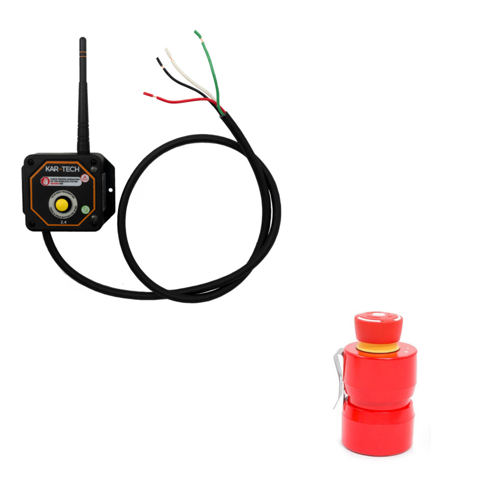 Kar Tech Wireless E-Stop with 2.4GHz Reciever P/N 3A548AB and 3A5483A NEW IN BAG