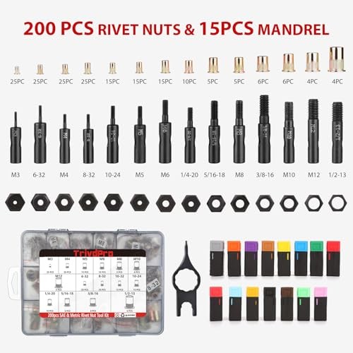 Rivet Nut Tool Kit Rivnut-Tool 16" Rivnut Tool Kit Professional RIV Nut Tool