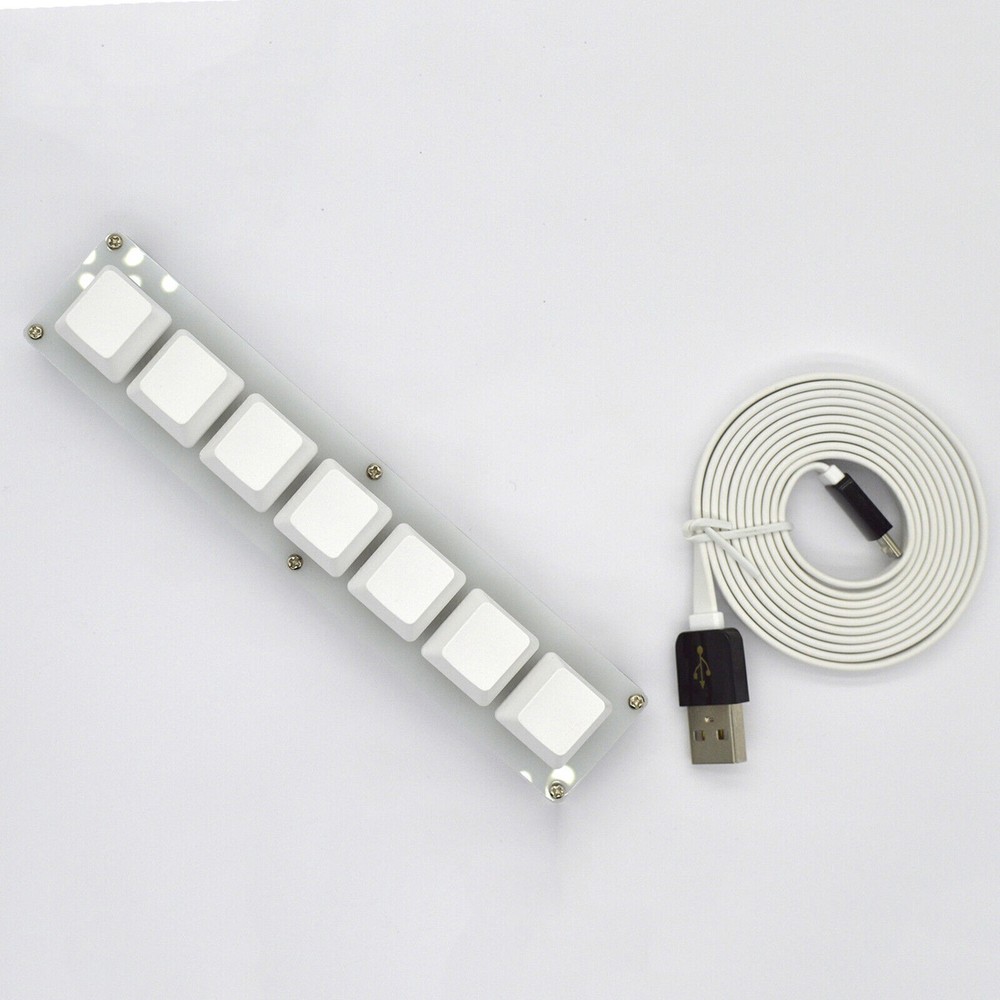 1*Standard 7Keys Keyboard USB Interface Custom Macro Mini Mechanical Keyboard