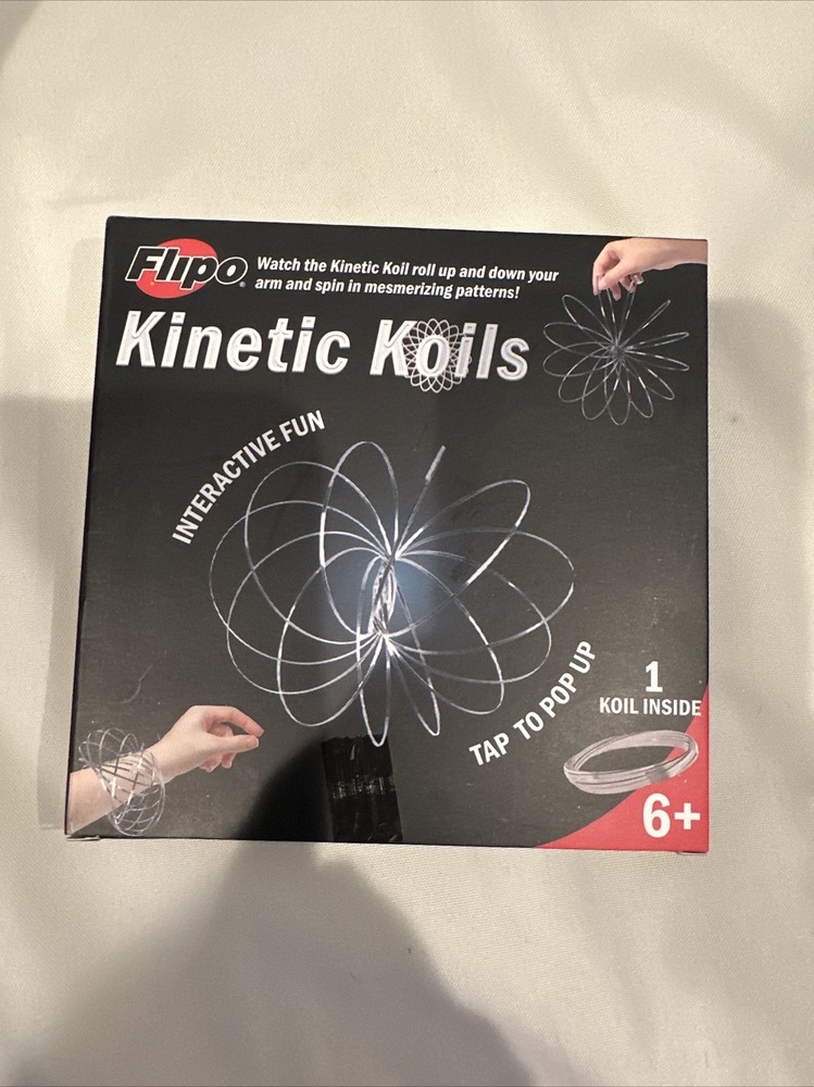 Kinetic Koils by Flipo Interactive Fun Age 6+ Spring Flow Ring MultiSensory New-