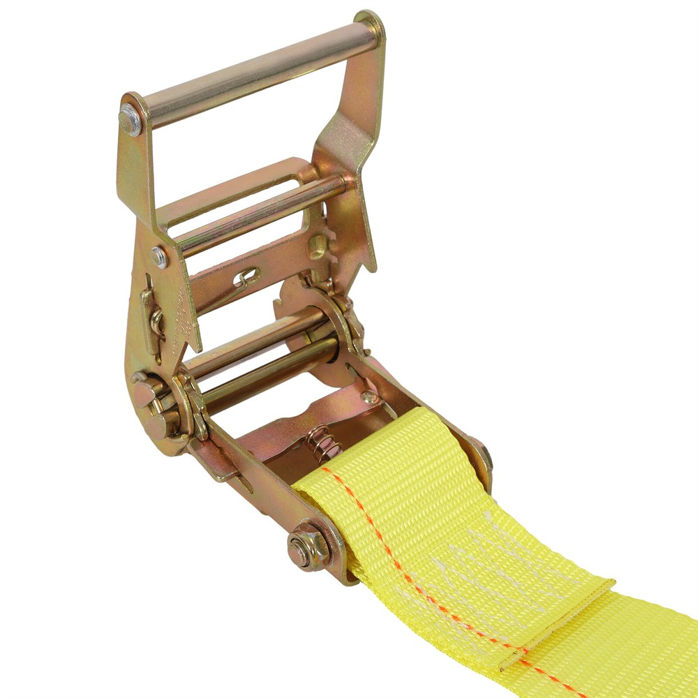 5ft Horizontal E-Track Tie-Down Rail Kit Trailer Tie Down System w/Ratchet Strap