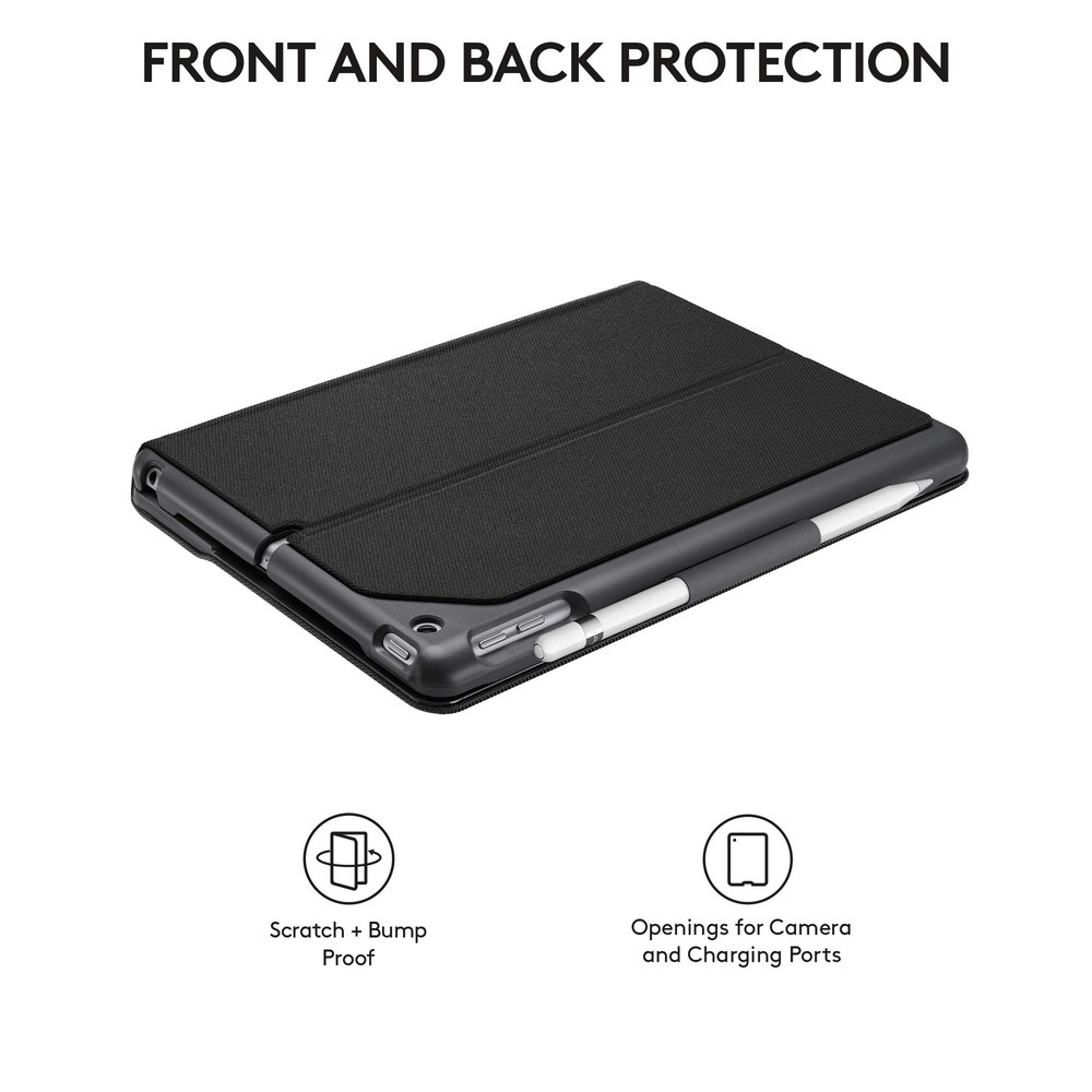 Logitech Slim Folio with Integrated Bluetooth Keyboard for iPad (5th and 6th