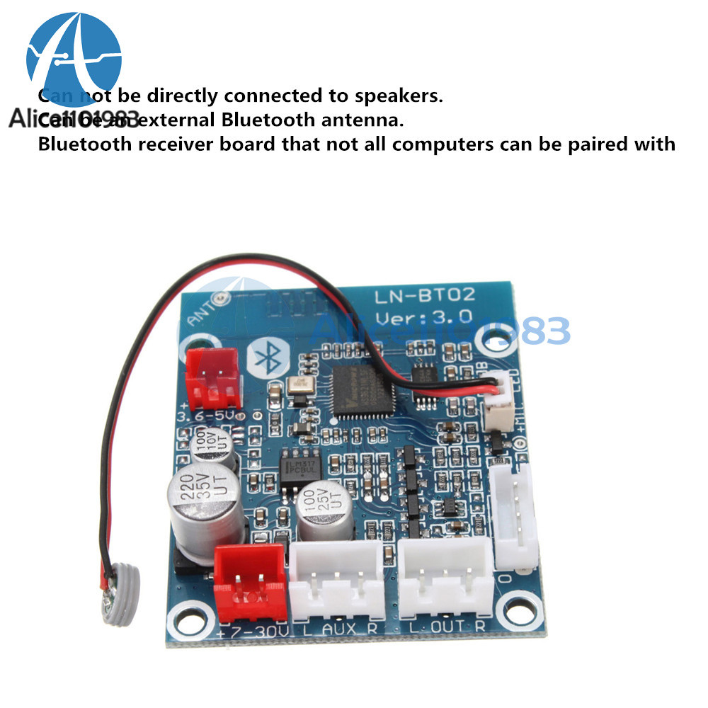 LN-BT02 Bluetooth 4.0 Audio Receiver Board Wireless Stereo Sound Module