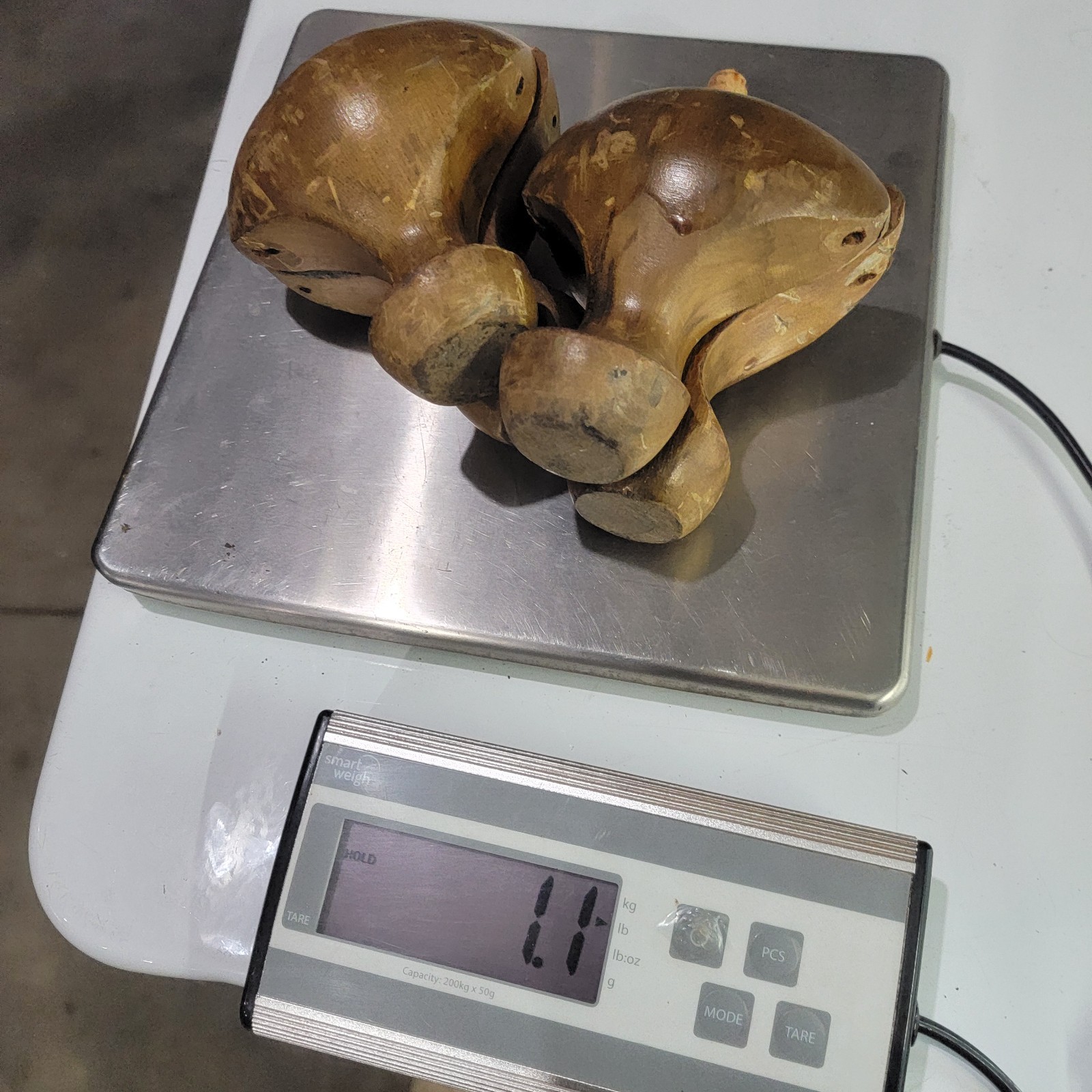 Set of 4 Vintage Solid Wood Furniture Feet Legs Salvaged Cabinet Sofa