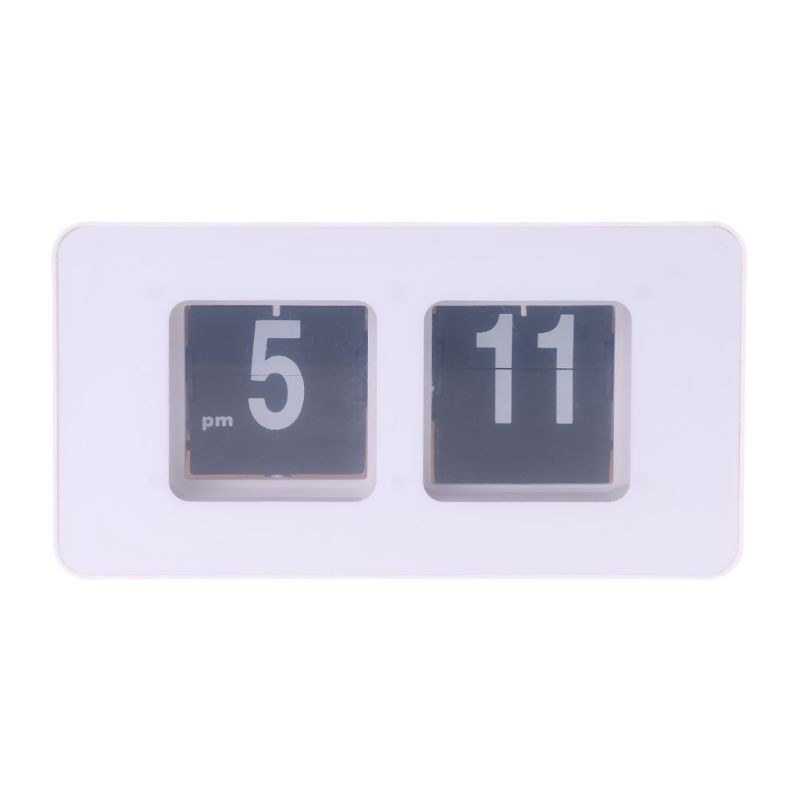 Retro Auto Flip Clock Digital Wall Clocks Digital Desk Clock Battery Operated