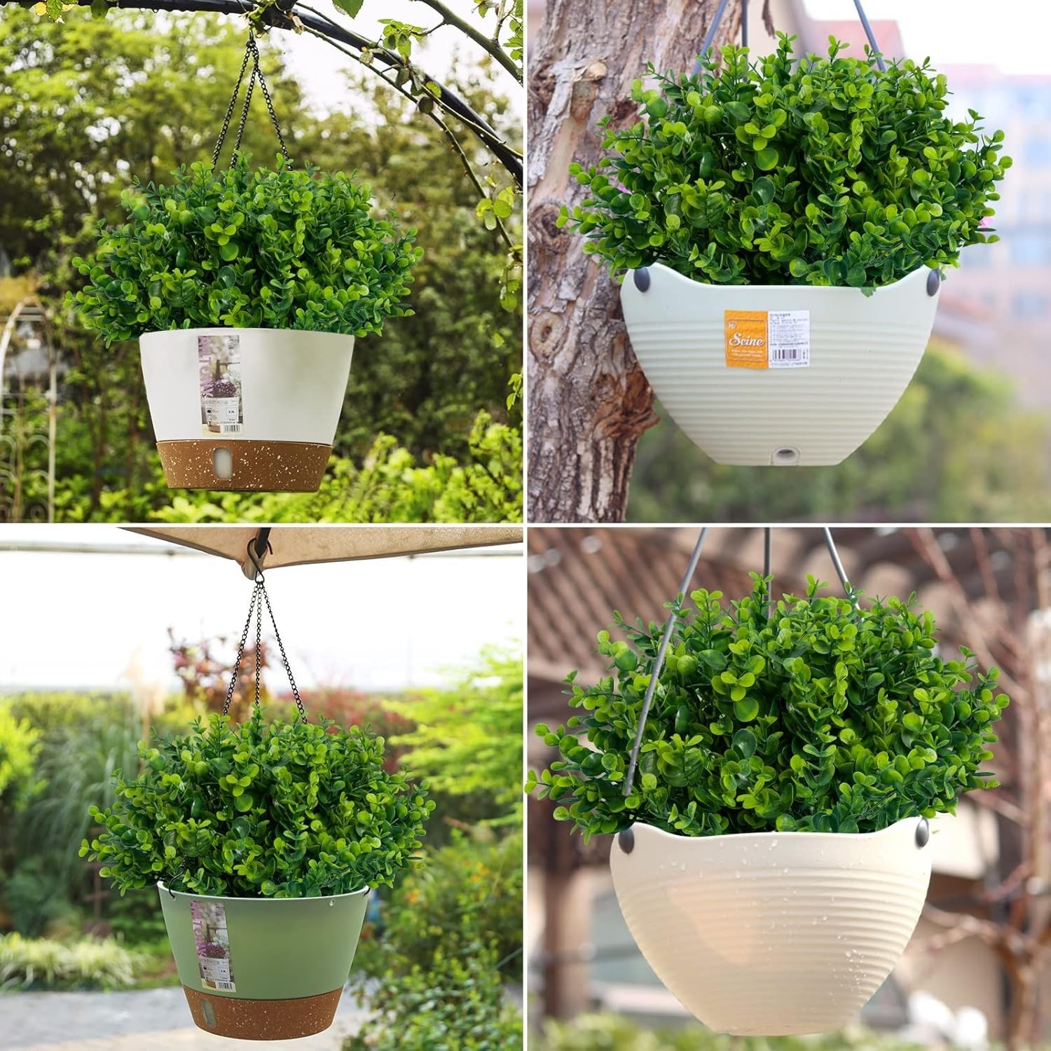 Artificial Boxwood Plants for Home Garden 20 Bundles