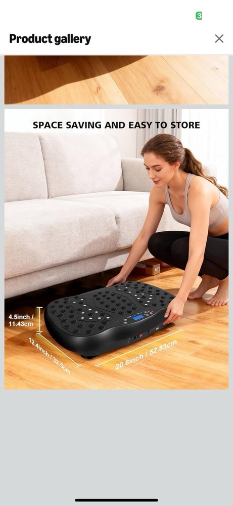 Vibration Plate Exercise Machine, 3 Workout Modes & 120-Level Vibration Platf...