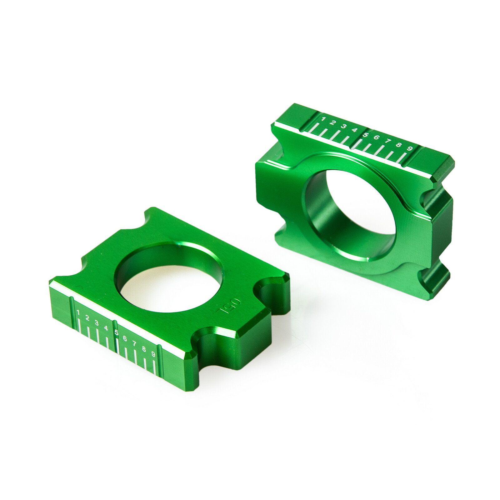 Rear Axle Blocks Chain Adjuster For Kawasaki KX125 KX250 03-08 KX250F 2004-2016