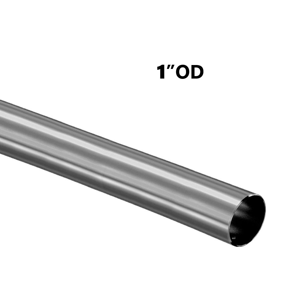 Custom Cut 1'' OD Stainless Steel Tube | 316 Grade | 16 Gauge | Brushed Finish