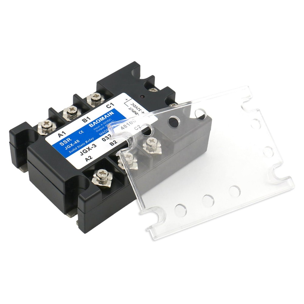 3 Phase Solid State Relay JGX-3340A 4-32 VDC Input 480VAC 40 Amp Output DC/AC