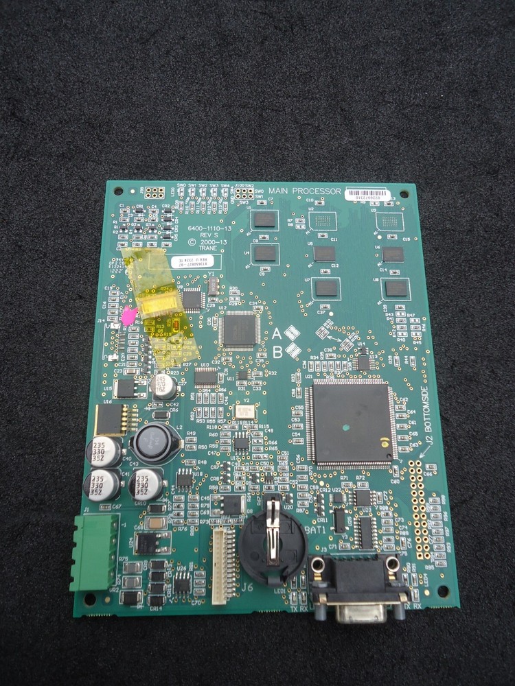 Trane new Main Processor PCB 6400-1110-13 Rev. S, 2000-13