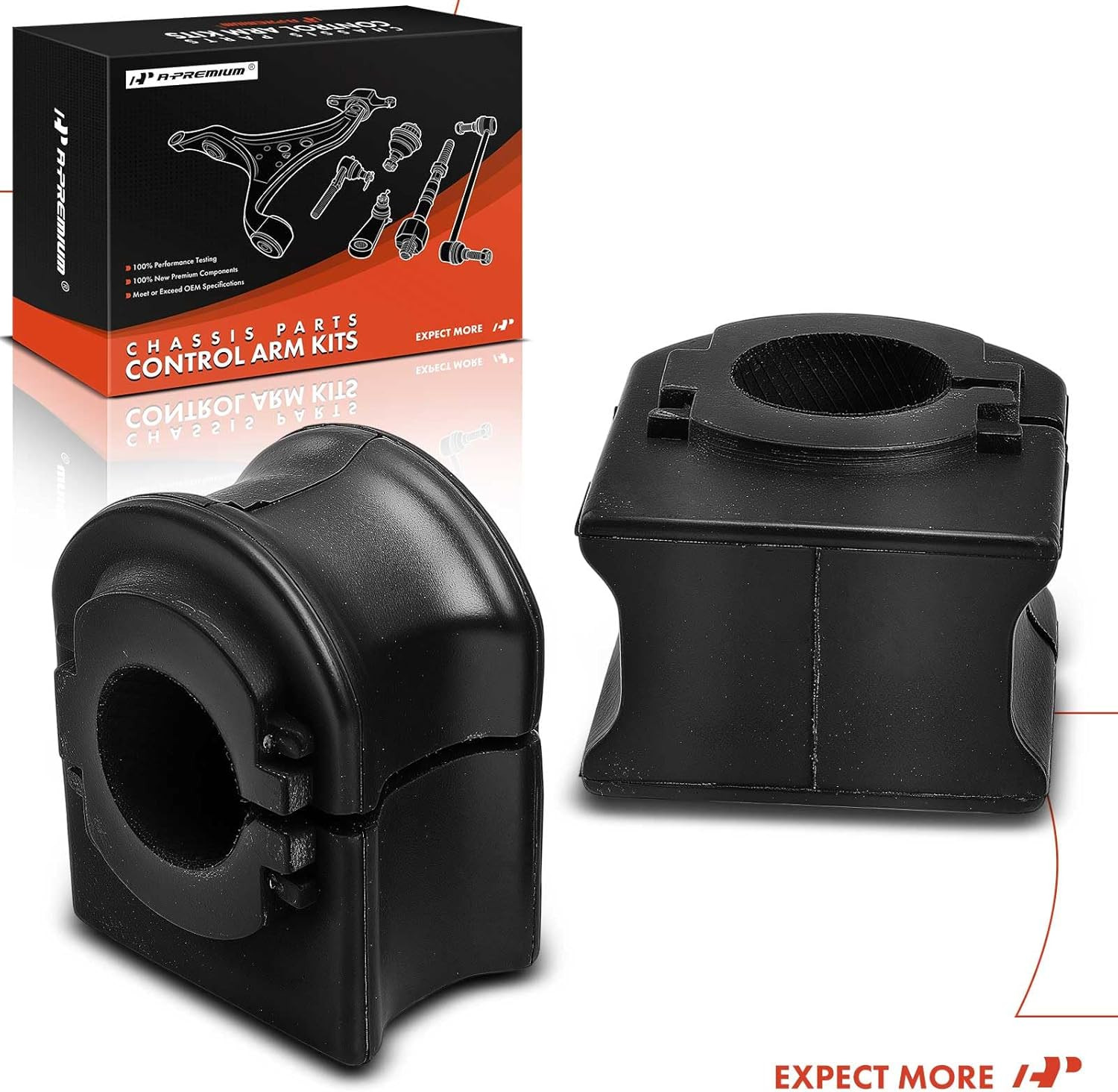 2 X Rear to Frame Suspension Stabilizer Bar Bushings Sway Bar Bushings, Compatib