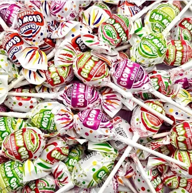 Blow Pops Assorted Lollipops 1, 2LB – Assorted Fruit Flavors, Individually Wrap