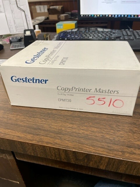 OEM Gestetner CPMT30 Masters