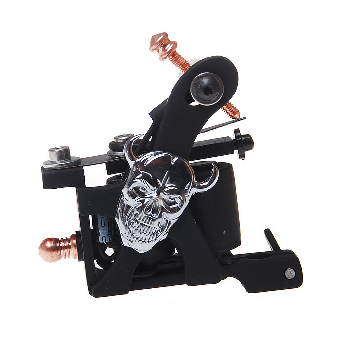 Coil Tattoo Machine Cast Iron Frame for Beginner 10 Wrap Shader 404-D