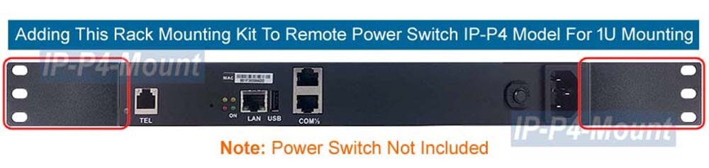 Rack Mounting Ears For IP-P4 19" 1U Rack
