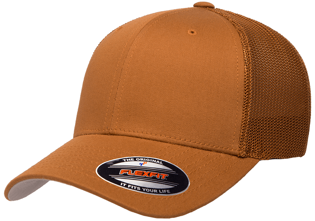 Flexfit Trucker Hat 6511 Fitted Mesh Baseball Cap Plain Blank Flex Fit OSFM