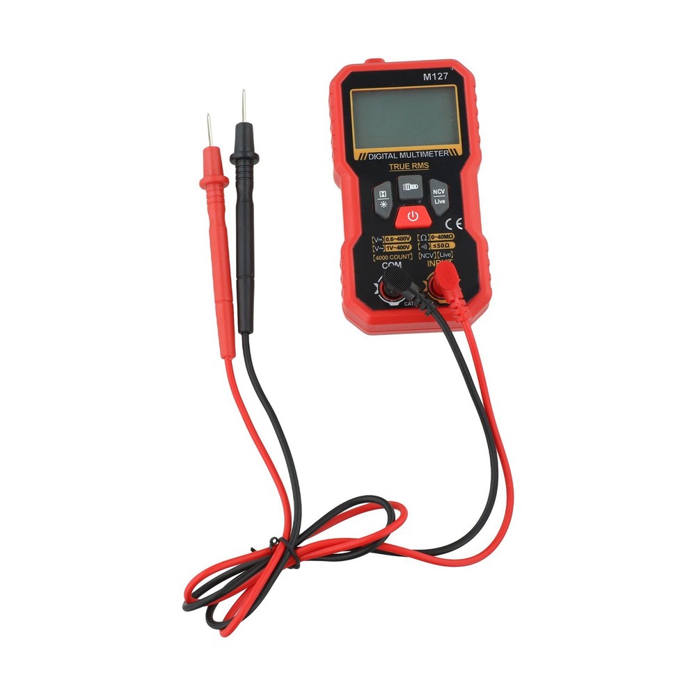 Compact Digital Multimeter with Non Contact Voltage Detector for Testing