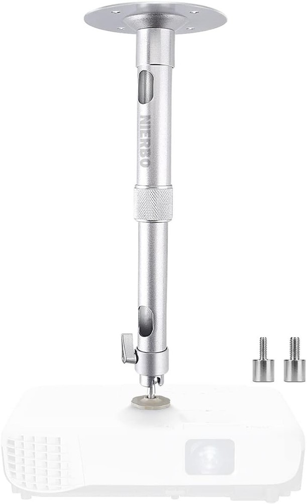 New Universal Projector Ceiling Mount in Silver with Extendable Length and 36...