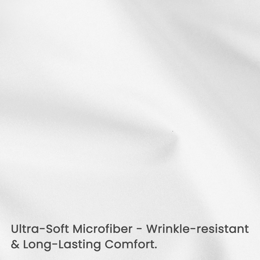 Hotel Quality Bed Sheets Bulk Packs, White Flat Sheets Deep Pocket Fitted Sheet