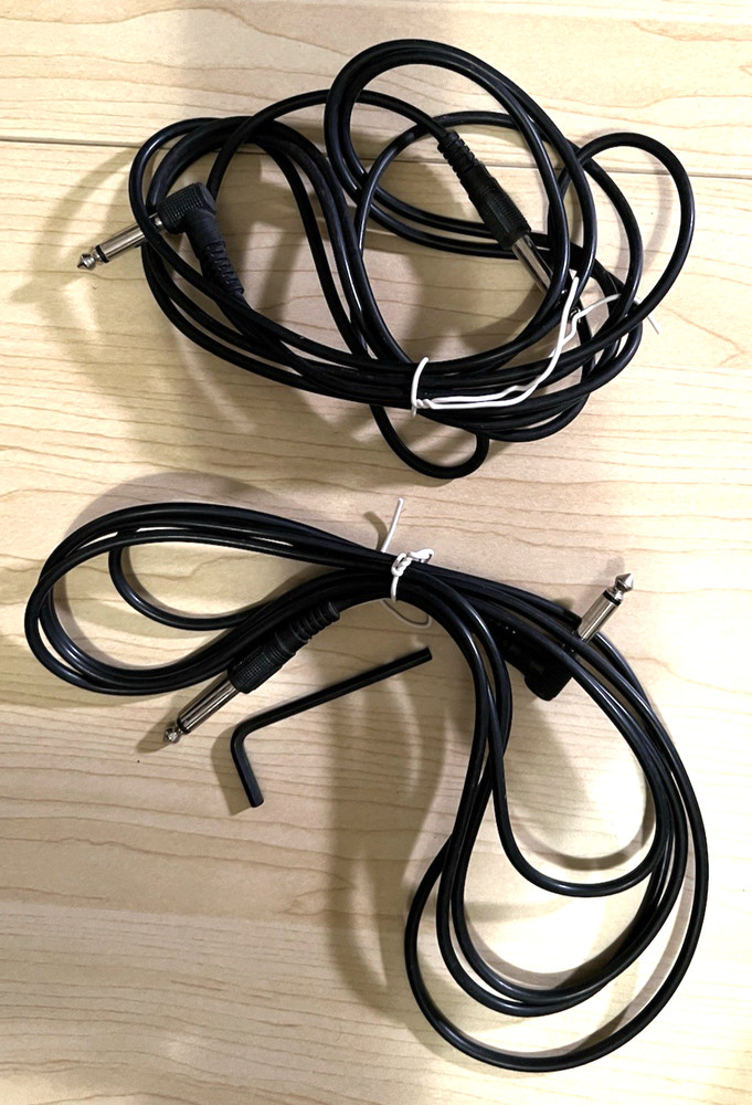 Amazon Basics Inst. Cable 10' Straight to Angle Exc.Cond. + Extra Cables As Is