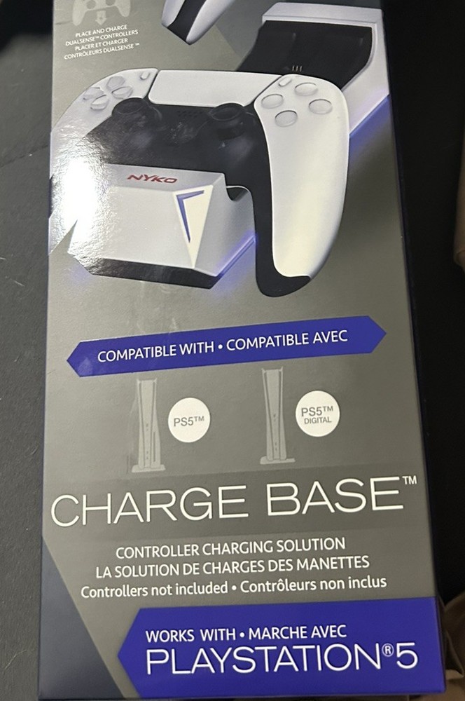 Nyko DualSense PS5 Controller Charge Base Dock (PlayStation 5, PS5, USB) Sealed