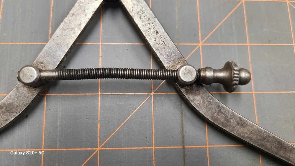 VINTAGE LS STARRETT 11" FLAT LEG SPRING JOINT OUTSIDE CALIPER