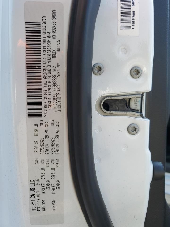 LEFT REAR DOOR WINDOW REGULATOR OEM 2020 DODGE RAM1500