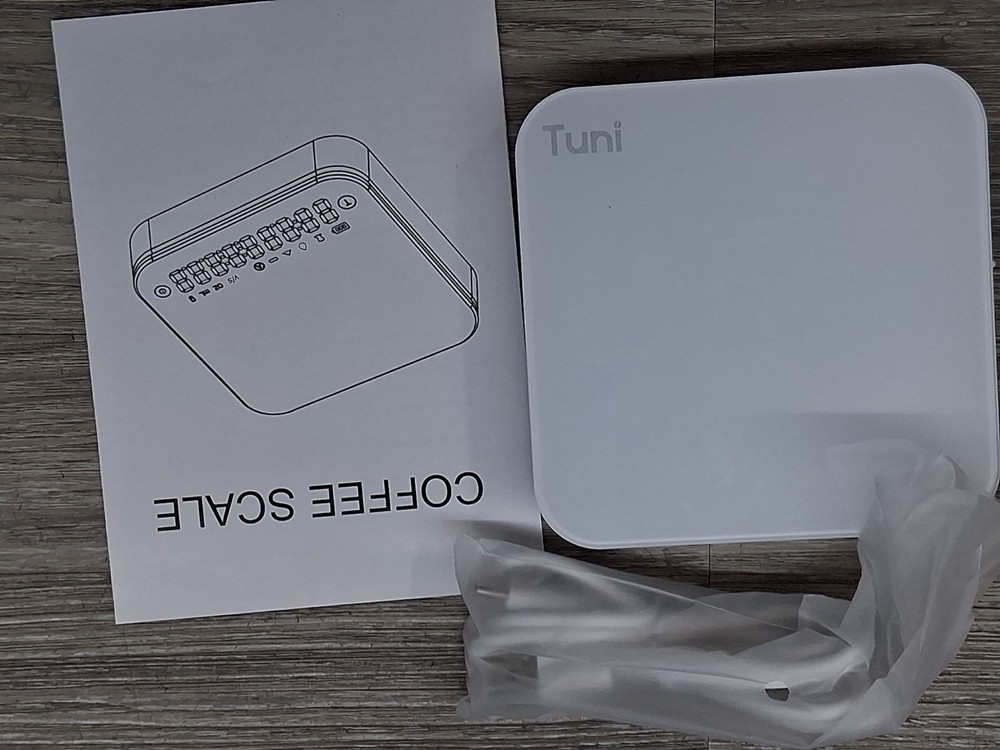 Digital Coffee Scale Touch Sensor Smart Timer & Auto Tare Miniature White