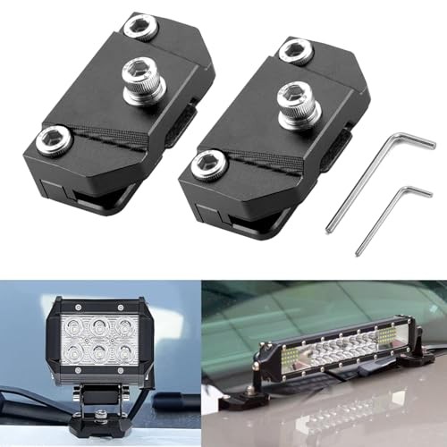 Ditch Light Brackets Hood Mount - 2PCS Universal Universal Ditch Light Brackets