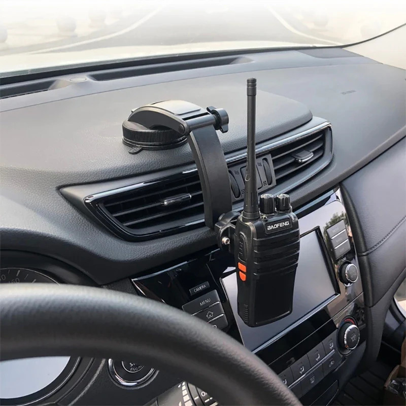 WalkieTalkie Car Mount, Adjustable Car Dashboard Installation for