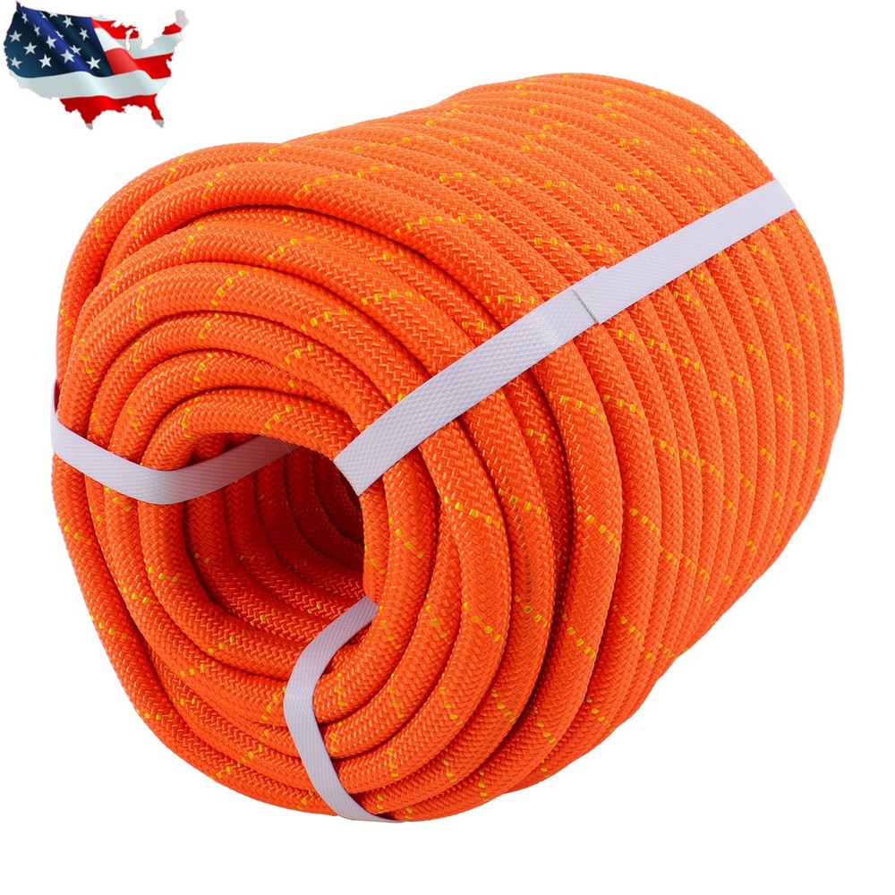 Pulling Rigging Line 1/2" × 125' Double Braid Nylon Polyester Arborist Bull Rope