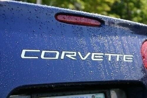 C5 Corvette Stainless Steel Letter Inserts - Rear