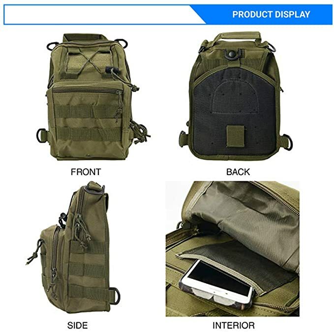 Rootless Tactical MOLLE Sling Daypack - Small Messenger Bag - Colors available