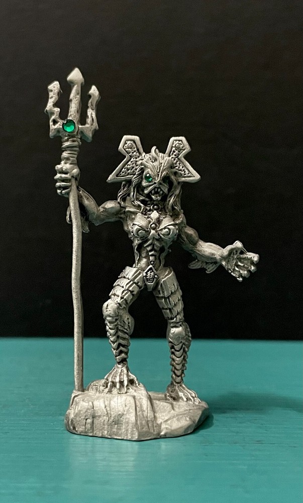 Ridolfi Rawcliffe Pewter Domnu Slithe Trident Sea Fish Human Creature Figurine