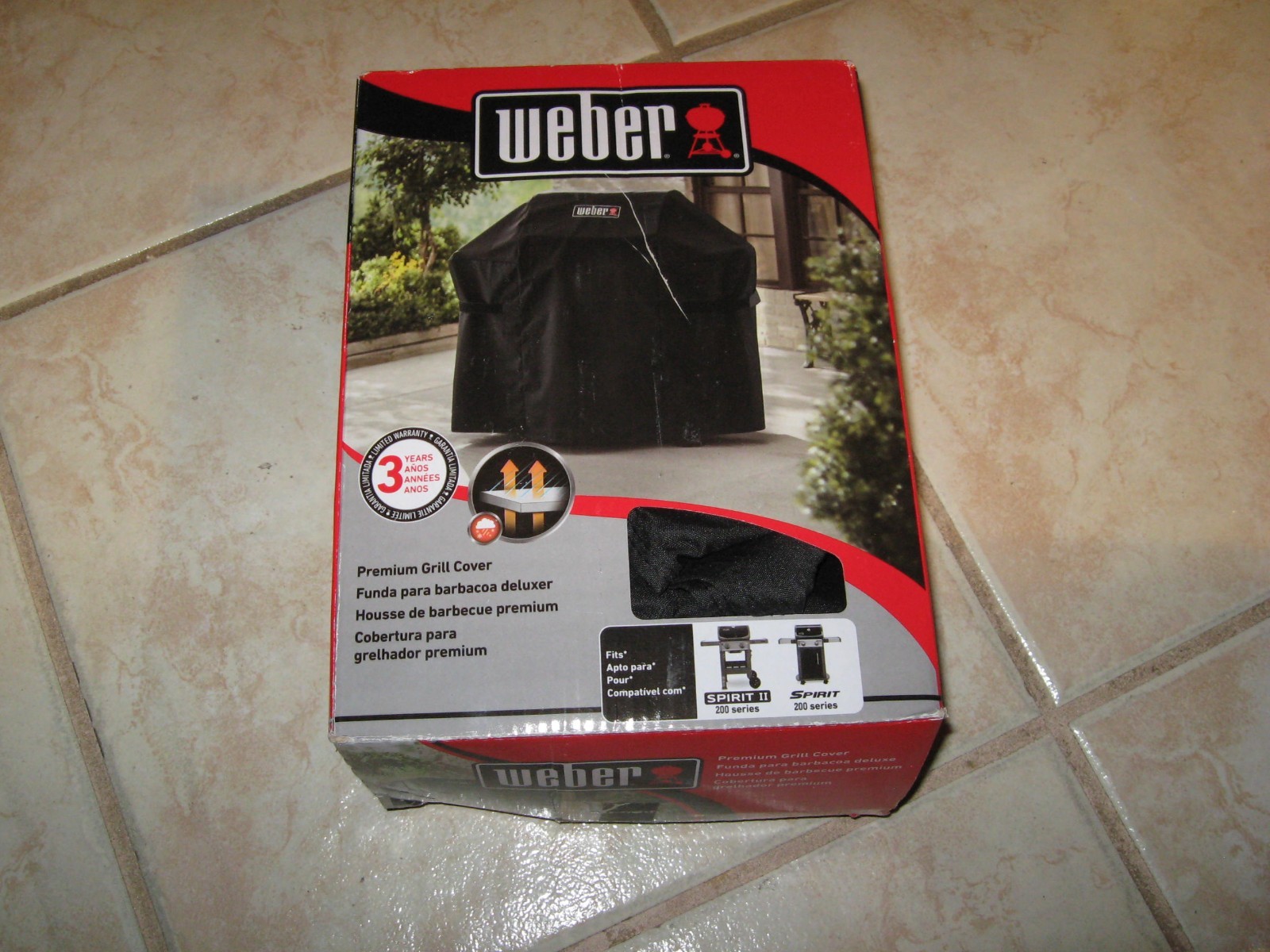 NEW Weber 7138 Grill Cover For Weber Spirit and Spirit II 200 Series Premium